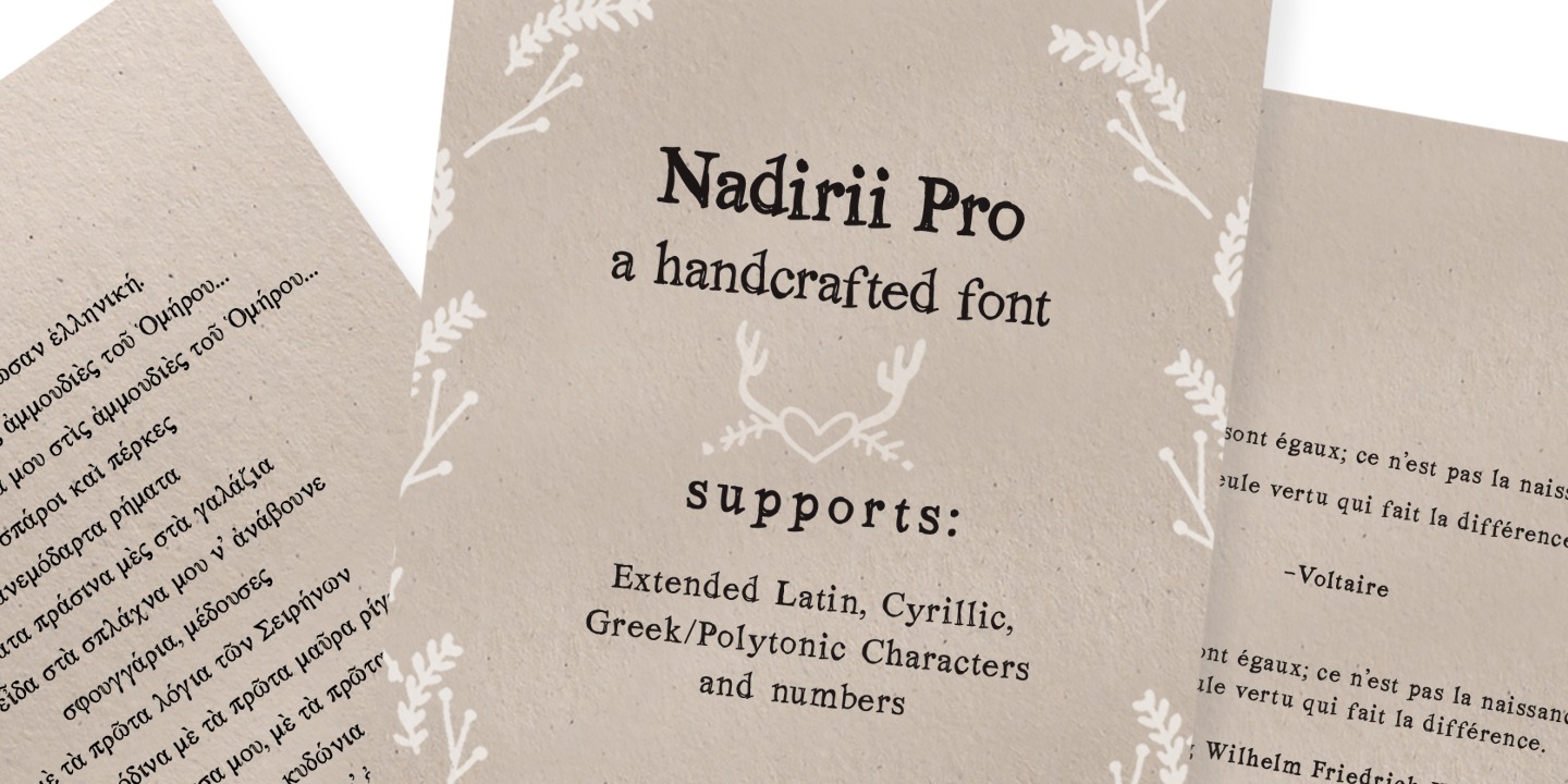Example font Nadirii Pro #7